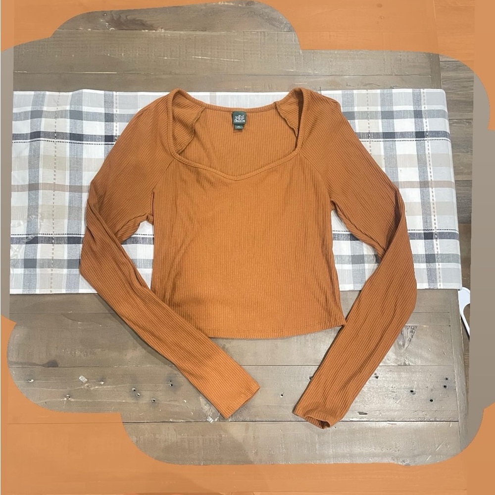 Wild fable long sleeve top ribbed